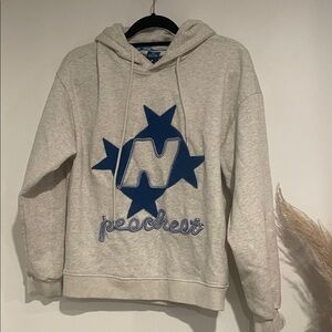 Tide Eku PEECHEET Gray Hoodie Sz S B121